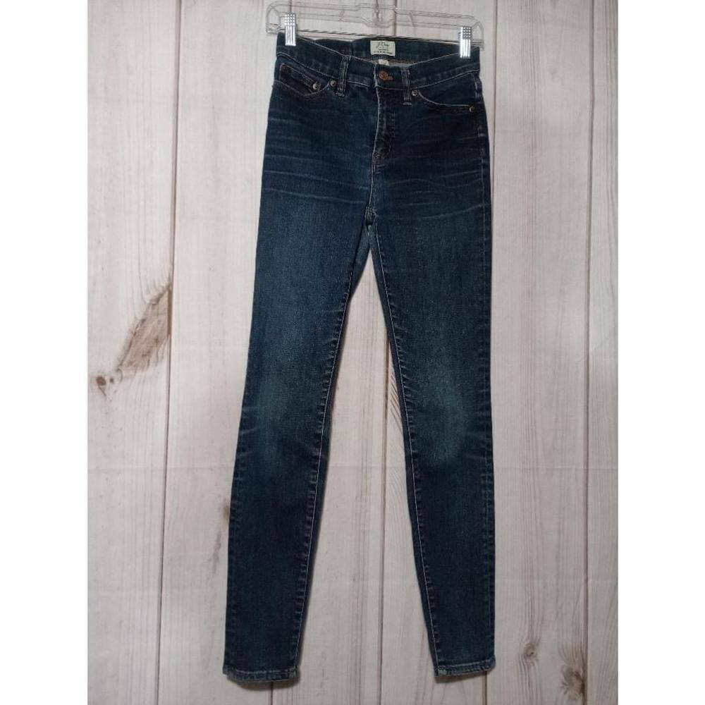 J.Crew Lookout High Rise Skinny Jeans Womens 26 Dark Wash Denim Blue Slim Fit